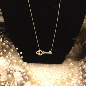 Sweet Key Pendant Sterling Silver Necklace